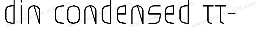 din Condensed TT字体转换